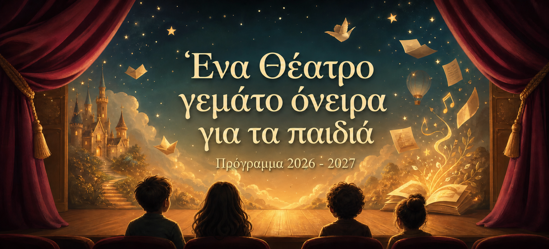 Ένα Θέατρο γεμάτο όνειρα για τα παιδιά – Πρόγραμμα 2026-2027